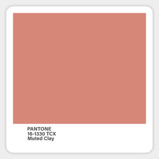 pantone 16-1330 TCX Muted Clay Sticker